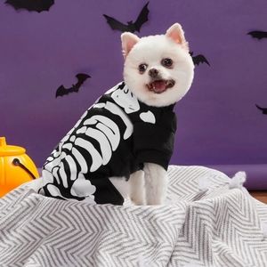 Skeleton Halloween Dog Jumpsuit